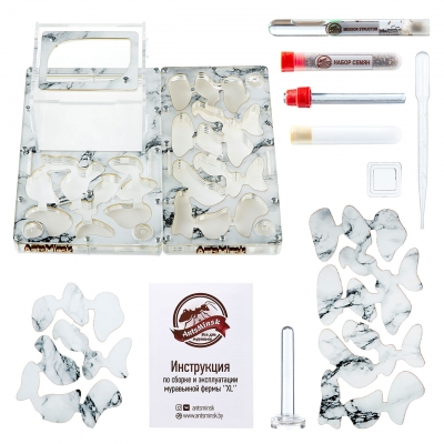 Стартовый комплект Муравьиная ферма ‘’XXL+X‘’marble